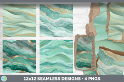 Mint Green Seamless Glitter Textured Background Papers Scrap Product Image 2