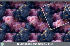 Navy Blue and Pink Seamless Smoke Clouds Textured Background Product Image 3