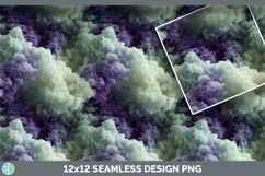 Sage Green and Purple Seamless Smoke Clouds Textured Backgro Product Image 3