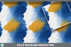 Cobalt and Mustard Yellow Seamless Watercolor Textured Backg Product Image 3