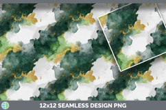 Forest Green and Ivory Seamless Watercolor Textured Backgrou Product Image 3