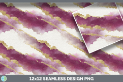 Plum Purple and Gold Seamless Watercolor Textured Background Product Image 3