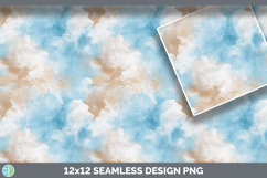 Sky Blue and Beige Seamless Watercolor Textured Background P Product Image 2