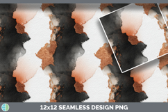 Black and Copper Seamless Watercolor Textured Background Pap Product Image 3