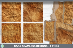 Crumpled Brown Seamless Papers Textured Background Papers Sc Product Image 2