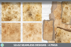 Tea Stained Seamless Papers Textured Background Papers Scrap Product Image 2