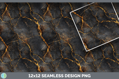 Black Gold Marble Seamless Stone Textured Background Papers Product Image 3