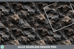 Bassalt Seamless Stone Textured Background Papers Scrapbook Product Image 3