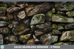 Fieldstone Seamless Stone Textured Background Papers Scrapbo Product Image 1