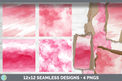 Pink Watercolor Seamless Background Papers Scrapbook Designs Product Image 2