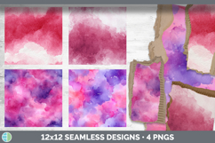 Berry Watercolor Seamless Background Papers Scrapbook Product Image 2