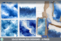 Indigo Textures Textured Background Papers Scrapbook Designs Product Image 2