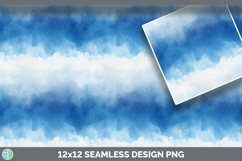 Blue Watercolor Seamless Background Papers Scrapbook Designs Product Image 3