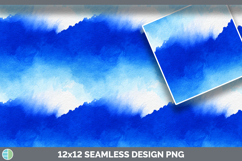 Bright Blue Watercolor Seamless Background Papers Scrapbook Product Image 3