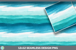 Cyan Watercolor Seamless Background Papers Scrapbook Designs Product Image 3