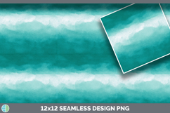 Teal Watercolor Seamless Background Papers Scrapbook Designs Product Image 3