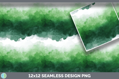Green Watercolor Seamless Background Papers Scrapbook Product Image 3