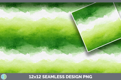Spring Green Watercolor Seamless Background Papers Scrapbook Product Image 3