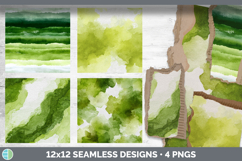 Avocado Watercolor Seamless Background Papers Scrapbook Product Image 2