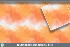 Orange Watercolor Seamless Background Papers Scrapbook Product Image 3