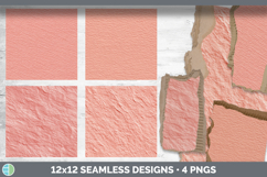 Coral Seamless Autumn Pastels Textured Background Papers Scr Product Image 2