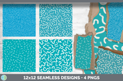 Cyan Composition Notebook Seamless Background Papers Product Image 2