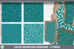 Teal Composition Notebook Seamless Background Papers Product Image 2