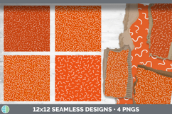 Deep Orange Composition Notebook Seamless Background Papers Product Image 2