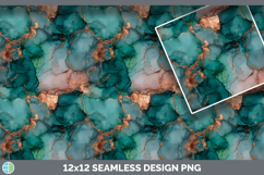 Teal Seamless Autumn Alcohol Ink Textured Background Papers Product Image 3