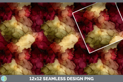 Red Seamless Autumn Alcohol Ink Textured Background Papers S Product Image 3