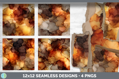 Embers Seamless Autumn Alcohol Ink Textured Background Paper Product Image 2