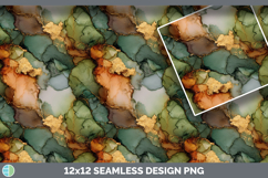 Green Seamless Autumn Alcohol Ink Textured Background Papers Product Image 3