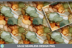 Green Seamless Autumn Alcohol Ink Textured Background Papers Product Image 3