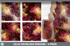 Red Wine Seamless Autumn Alcohol Ink Textured Background Pap Product Image 2