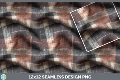 Smoky Plaid Seamless Autumn Flannel Textured Background Pape Product Image 3