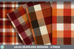 Buffalo Plaid Seamless Autumn Flannel Textured Background Pa Product Image 1