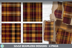 Brown Tartan Seamless Autumn Flannel Textured Background Pap Product Image 2