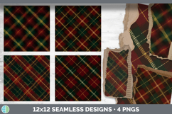 Scottish Tartan Seamless Autumn Flannel Textured Background Product Image 2