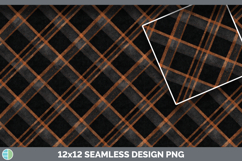 Dark Plaid Seamless Autumn Flannel Textured Background Paper Product Image 3