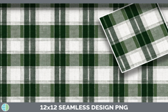 Green Plaid Seamless Autumn Flannel Textured Background Pape Product Image 3