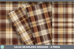 Dual Plaid Seamless Autumn Flannel Textured Background Paper Product Image 1