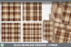 Dual Plaid Seamless Autumn Flannel Textured Background Paper Product Image 2