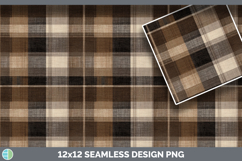 Beige Plaid Seamless Autumn Flannel Textured Background Pape Product Image 3