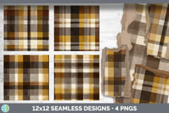 Plaid Checks Seamless Autumn Flannel Textured Background Pap Product Image 2