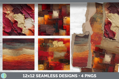 Red Seamless Thick Ombre Textured Background Papers Scrapboo Product Image 2
