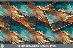 Cyan Seamless Thick Ombre Textured Background Papers Scrapbo Product Image 3