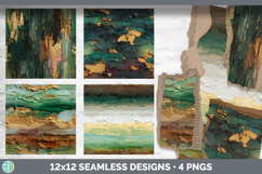 Green Seamless Thick Ombre Textured Background Papers Scrapb Product Image 2