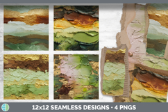 Avocado Seamless Thick Ombre Textured Background Papers Scra Product Image 2