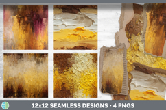 Yellow Seamless Thick Ombre Textured Background Papers Scrap Product Image 2