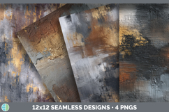 Slate Seamless Thick Ombre Textured Background Papers Scrapb Product Image 1